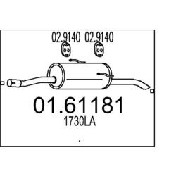 Koncový tlmič výfuku MTS 01.61181