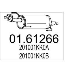 Koncový tlmič výfuku MTS 01.61266