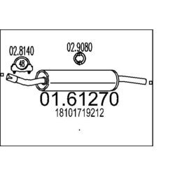 Koncový tlmič výfuku MTS 01.61270