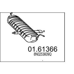 Koncový tlmič výfuku MTS 01.61366