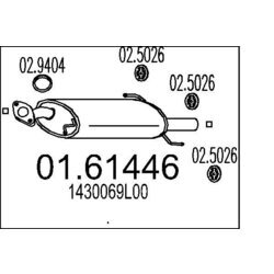 Koncový tlmič výfuku MTS 01.61446