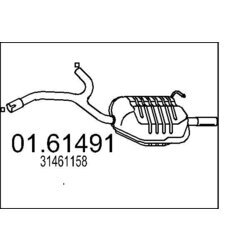 Koncový tlmič výfuku MTS 01.61491