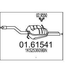 Koncový tlmič výfuku MTS 01.61541
