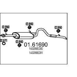 Koncový tlmič výfuku MTS 01.61690