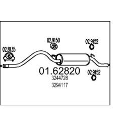 Koncový tlmič výfuku MTS 01.62820