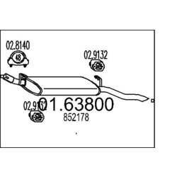 Koncový tlmič výfuku MTS 01.63800