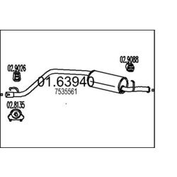 Koncový tlmič výfuku MTS 01.63940