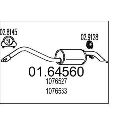 Koncový tlmič výfuku MTS 01.64560