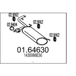 Koncový tlmič výfuku MTS 01.64630