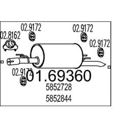 Koncový tlmič výfuku MTS 01.69360
