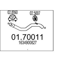 Výfukové potrubie MTS 01.70011
