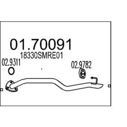 Výfukové potrubie MTS 01.70091