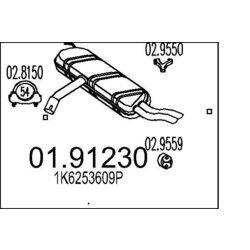 Koncový tlmič výfuku MTS 01.91230