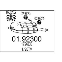 Koncový tlmič výfuku MTS 01.92300