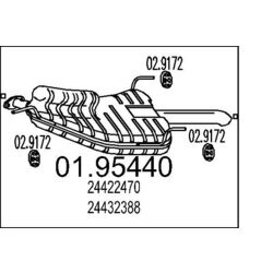 Koncový tlmič výfuku MTS 01.95440