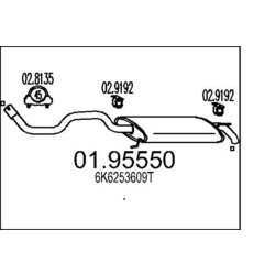 Koncový tlmič výfuku MTS 01.95550