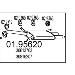 Koncový tlmič výfuku MTS 01.95620