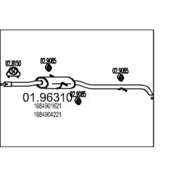 Koncový tlmič výfuku MTS 01.96310