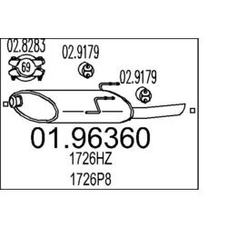 Koncový tlmič výfuku MTS 01.96360