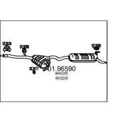 Koncový tlmič výfuku MTS 01.96590