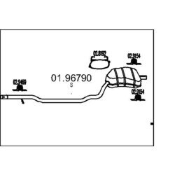 Koncový tlmič výfuku MTS 01.96790
