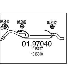 Koncový tlmič výfuku MTS 01.97040