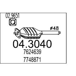 Katalyzátor MTS 04.3040