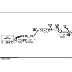 Výfukový systém MTS NISS28198A020098