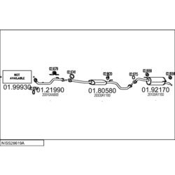 Výfukový systém MTS NISS28619A017180