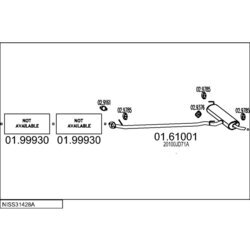 Výfukový systém MTS NISS31428A011757