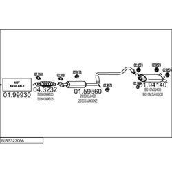 Výfukový systém MTS NISS32308A007860