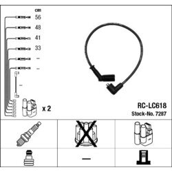 Sada zapaľovacích káblov NGK 7287