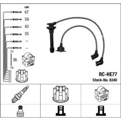 Sada zapaľovacích káblov NGK 8240