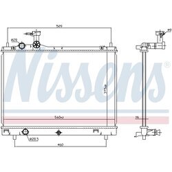 Chladič motora NISSENS 606700 - obr. 4