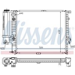 Chladič motora NISSENS 60709A - obr. 1