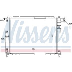 Chladič motora NISSENS 61644 - obr. 4