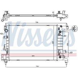 Chladič motora NISSENS 61696 - obr. 4