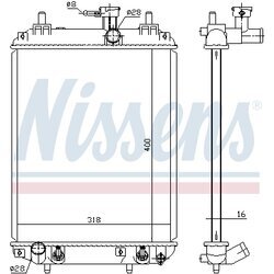 Chladič motora NISSENS 617548 - obr. 4