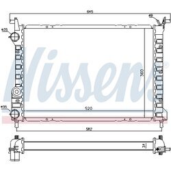 Chladič motora NISSENS 61804 - obr. 4