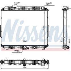 Chladič motora NISSENS 6270020