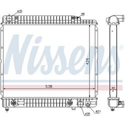 Chladič motora NISSENS 62724A - obr. 4