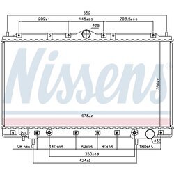 Chladič motora NISSENS 62867