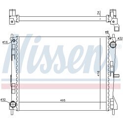 Chladič motora NISSENS 637605 - obr. 4