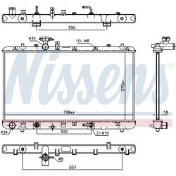 Chladič motora NISSENS 64255 - obr. 4