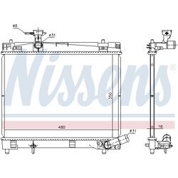 Chladič motora NISSENS 646868 - obr. 4