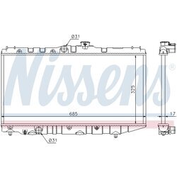 Chladič motora NISSENS 64718 - obr. 4