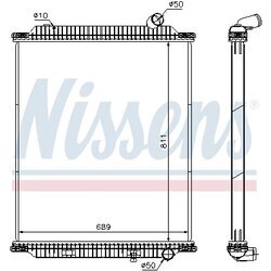 Chladič motora NISSENS 672060