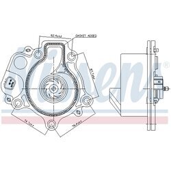 Vodné čerpadlo, chladenie motora NISSENS 831074 - obr. 4