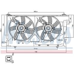 Ventilátor chladenia motora NISSENS 85084 - obr. 6