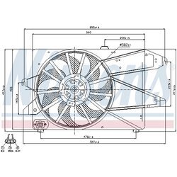 Ventilátor chladenia motora NISSENS 85191 - obr. 5